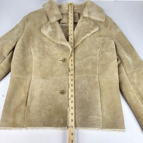 Westbound Women's Suede jacket Faux fur penny lane Boho Y2K Size L - Picture 8 of 16